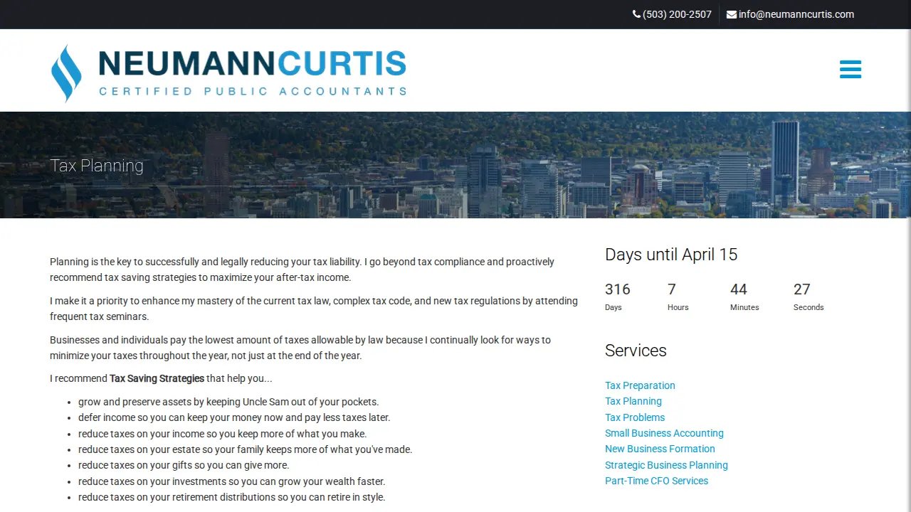Neumann Curtis CPAs page