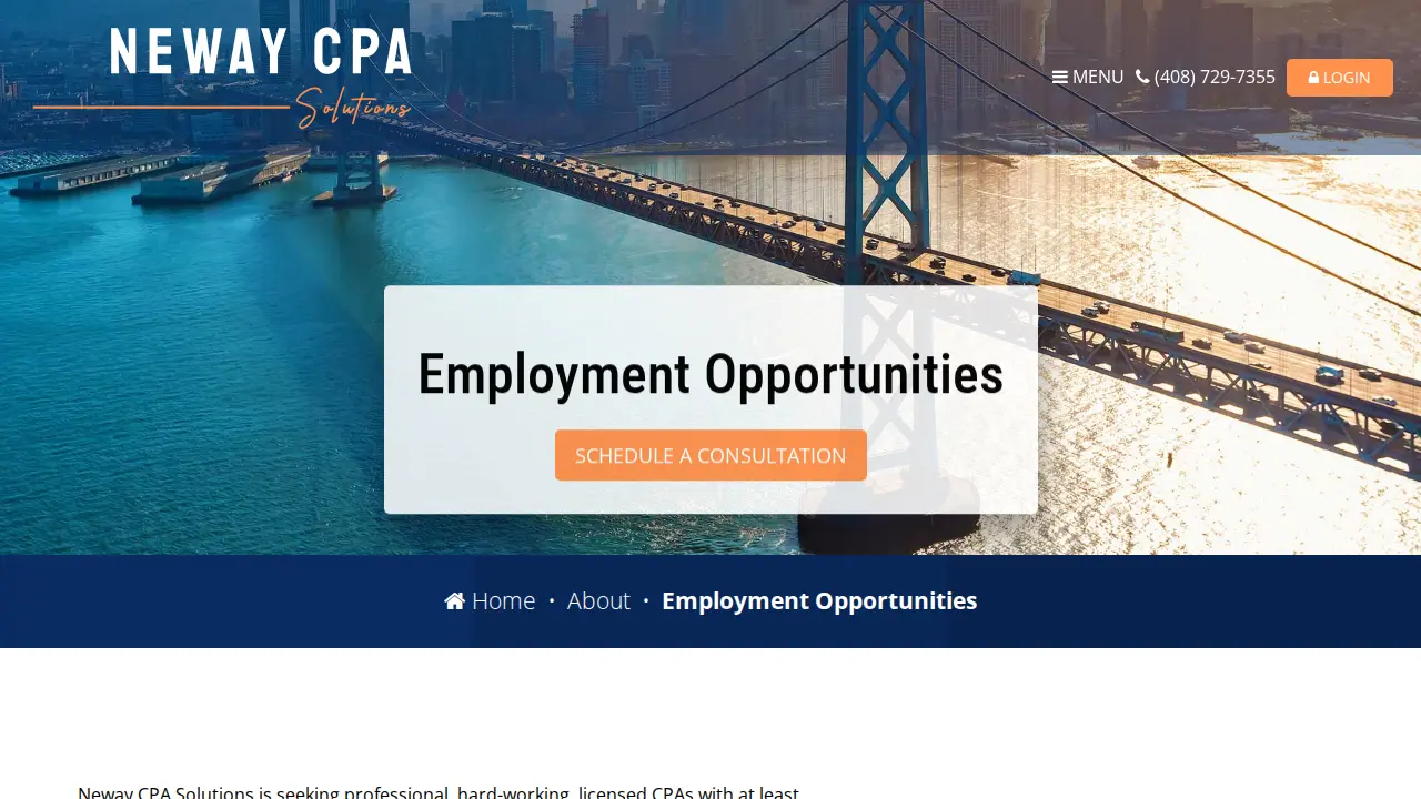 Neway CPA Solutions page