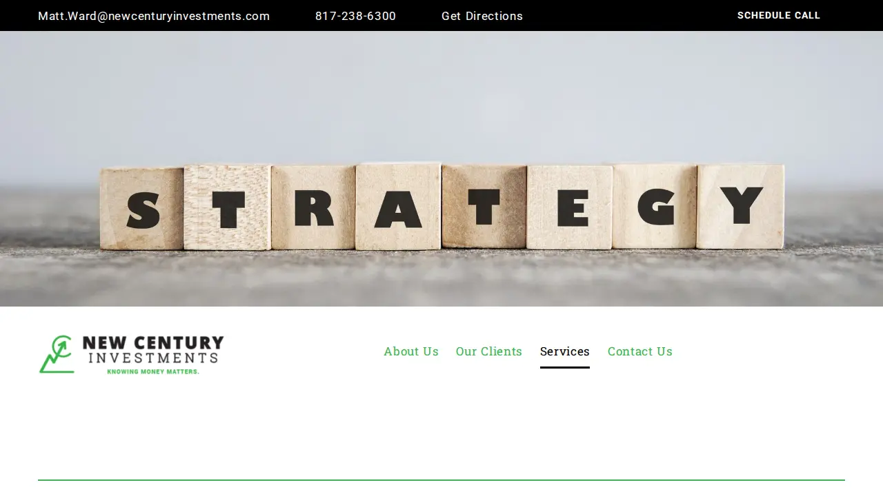 New Century Investments page