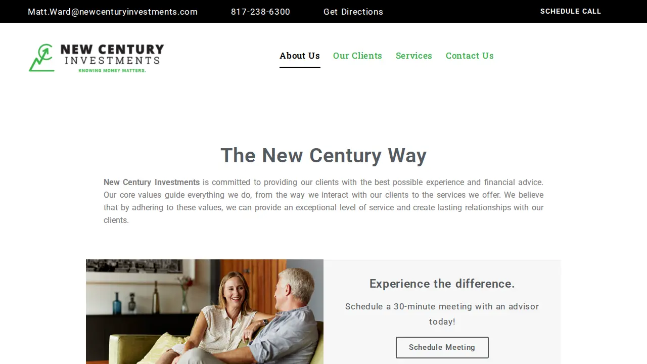 New Century Investments page