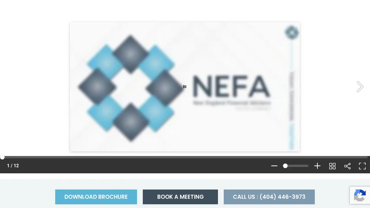 New England Financial Advisors page