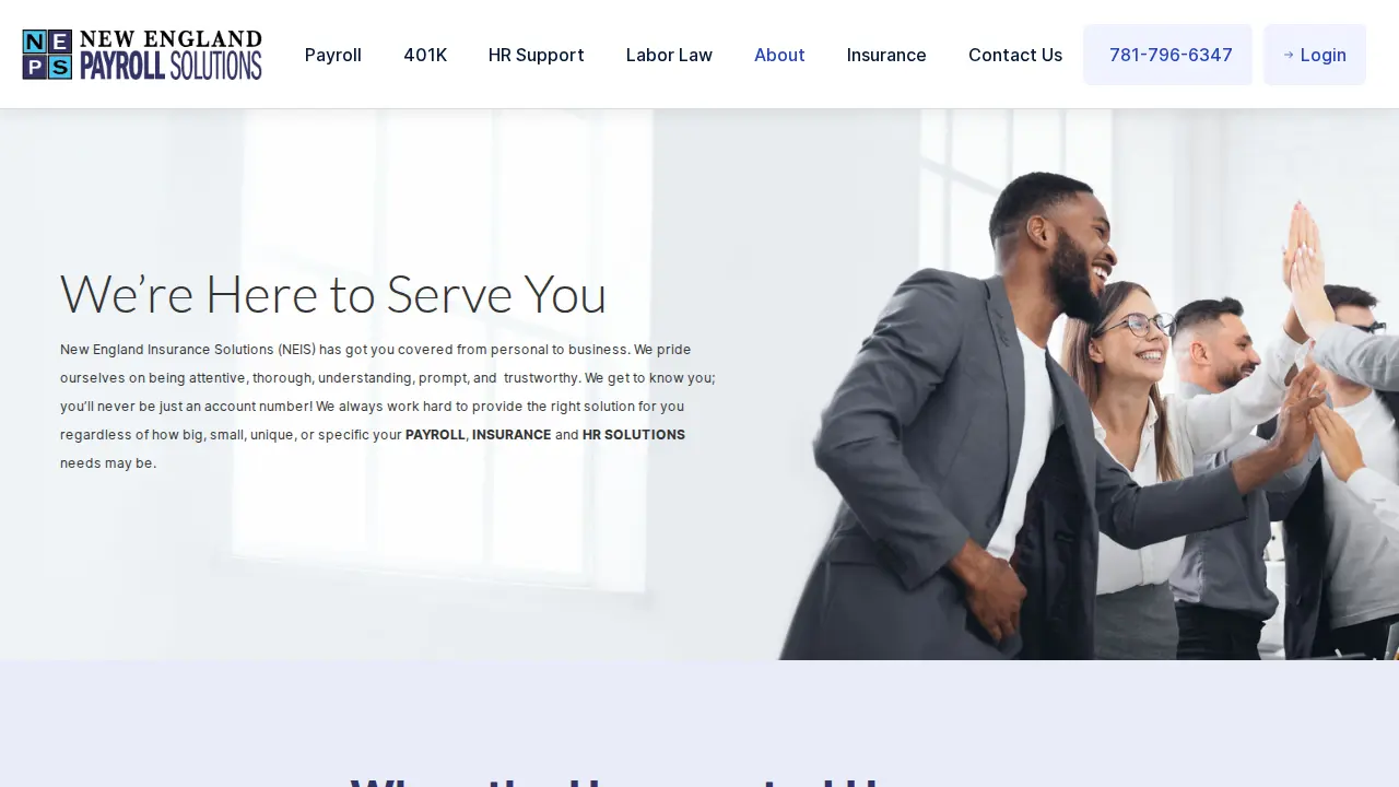 New England Payroll Solutions page
