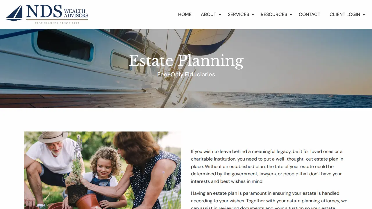 Newman Dignan Sheerar Inc. d/b/a NDS Wealth Advisors page