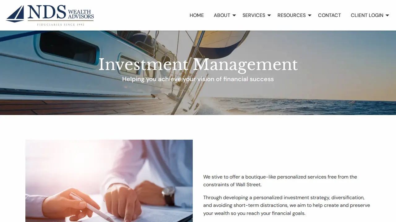 Newman Dignan Sheerar Inc. d/b/a NDS Wealth Advisors page