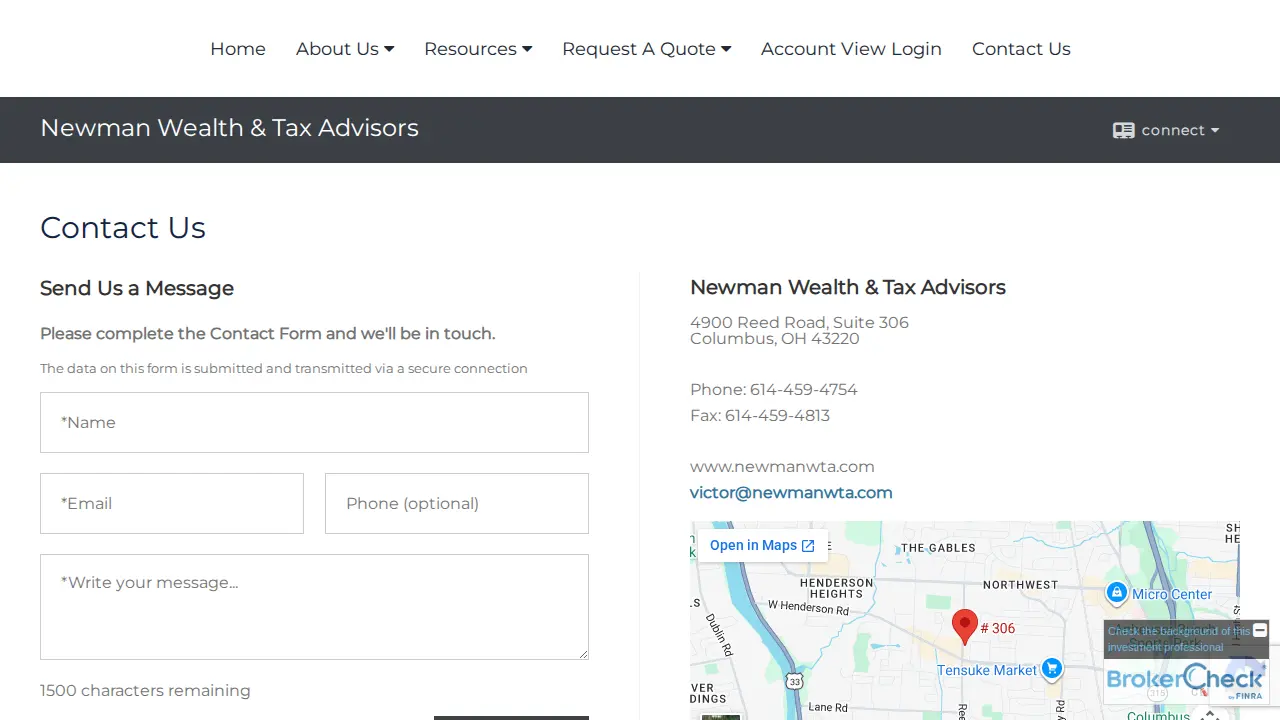 Victor Newman & Co LLC page
