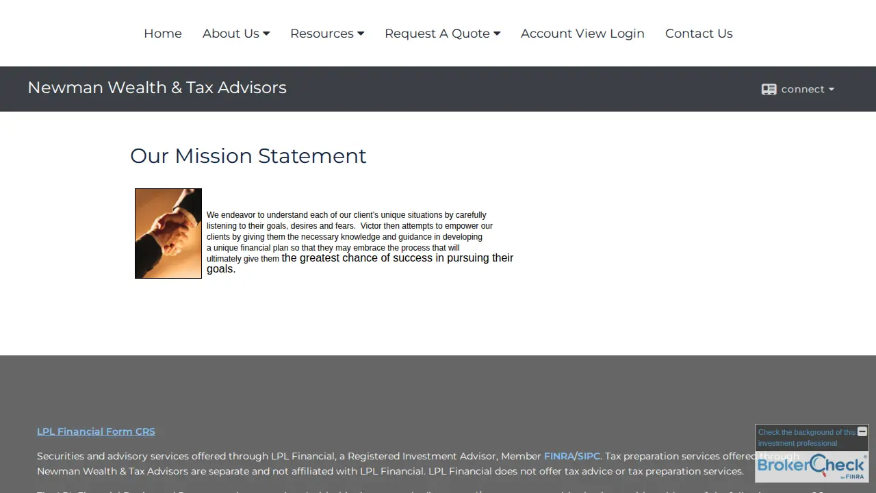 Victor Newman & Co LLC page