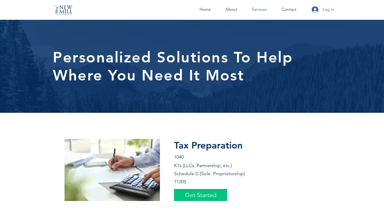 New Mill Tax page