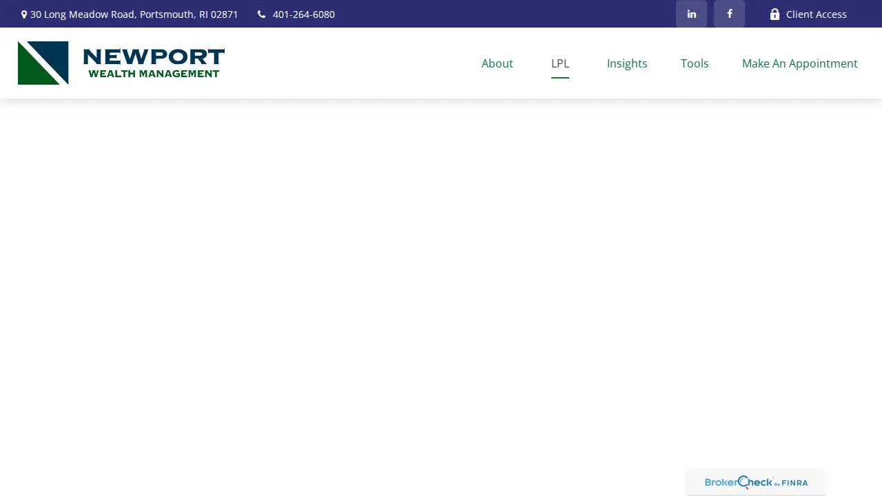 Newport Wealth Management page