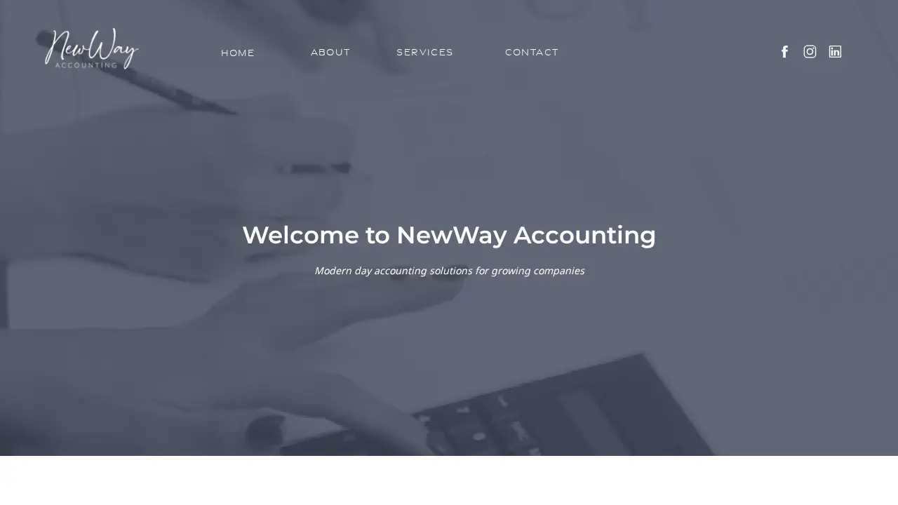 NewWay Accounting page