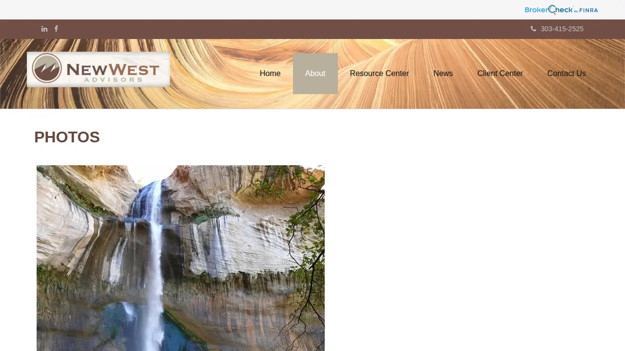 New West Advisors page