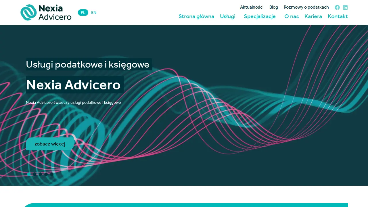 Nexia Advicero website