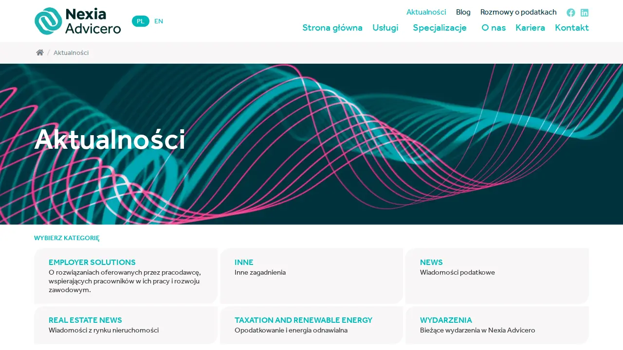 Nexia Advicero page