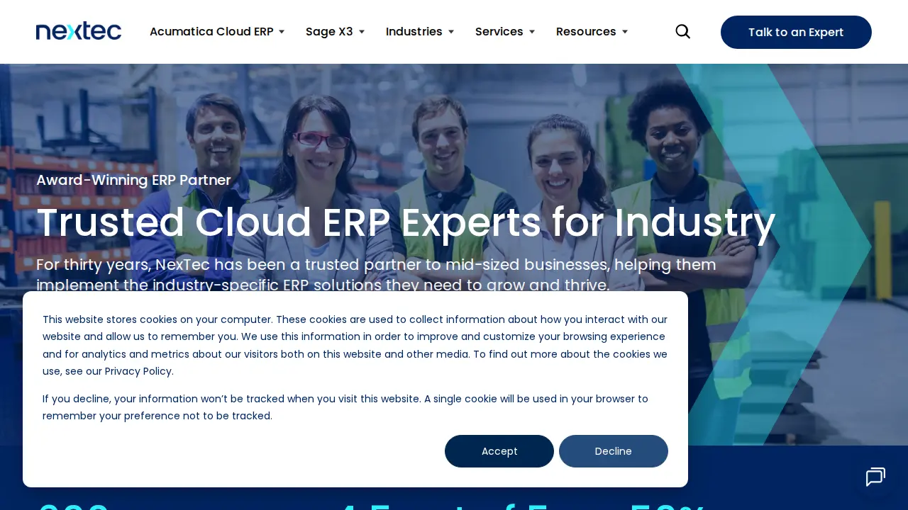NexTec Group - Columbus website