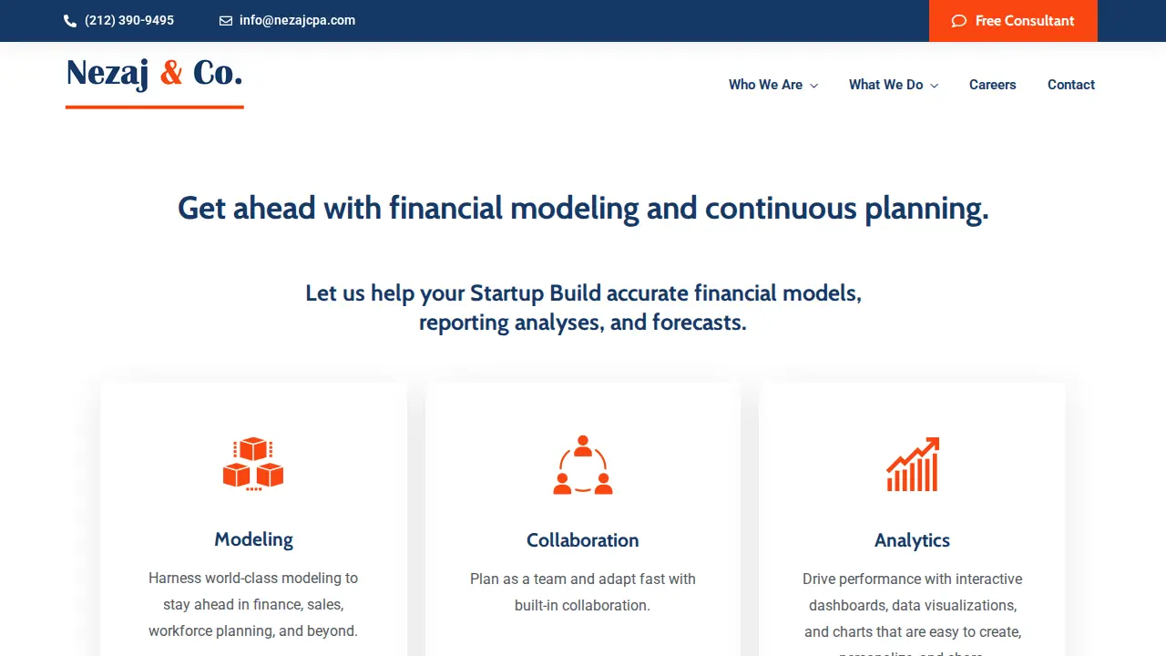 Nezaj & Co. CPAs page