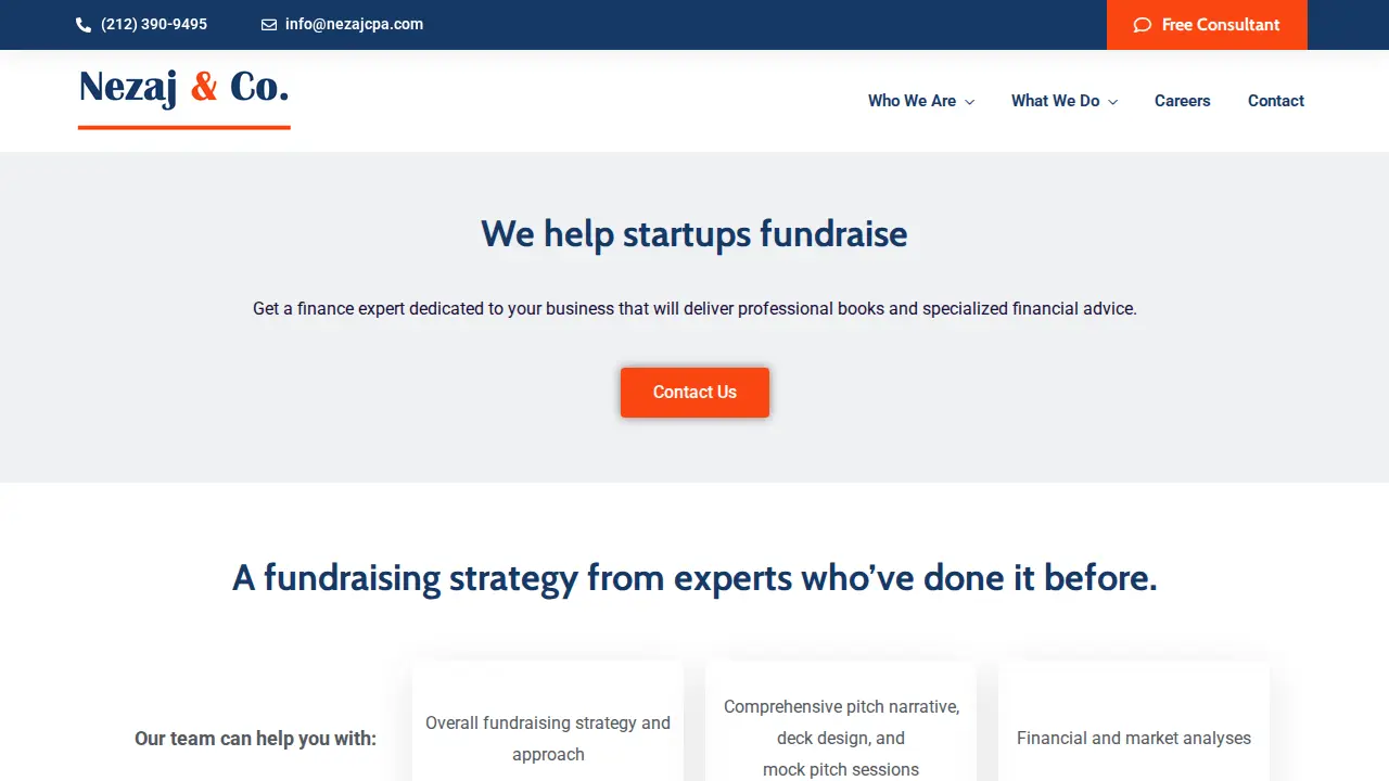 Nezaj & Co. CPAs page
