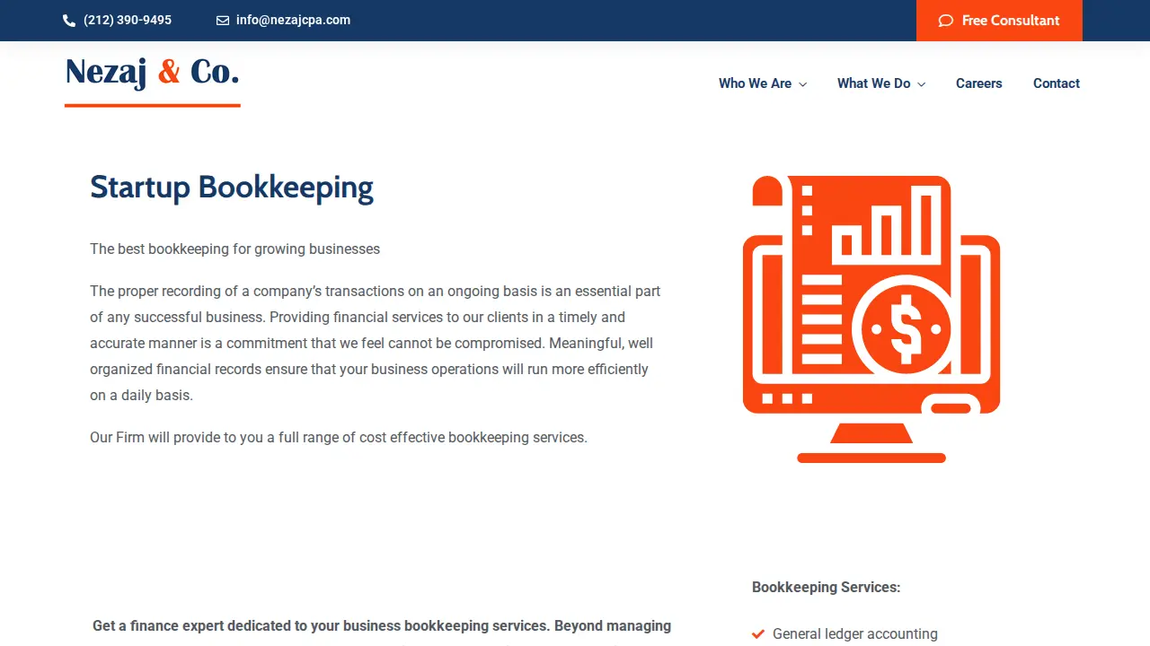 Nezaj & Co. CPAs page