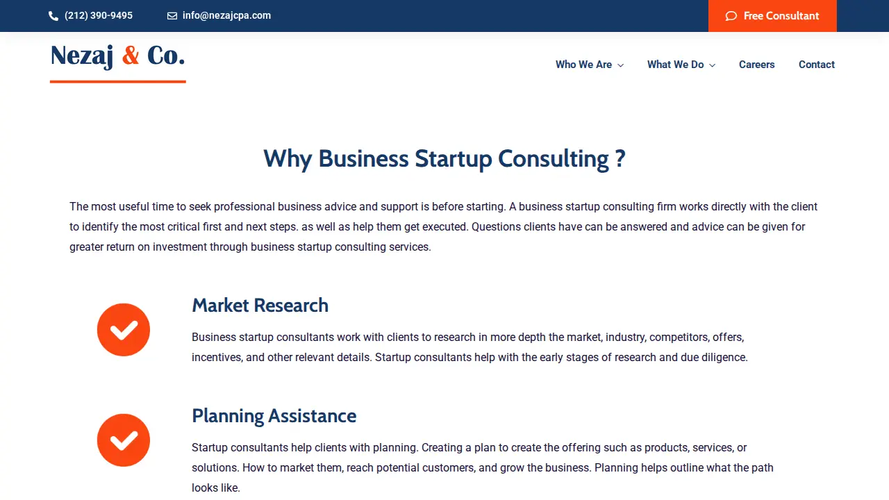 Nezaj & Co. CPAs page