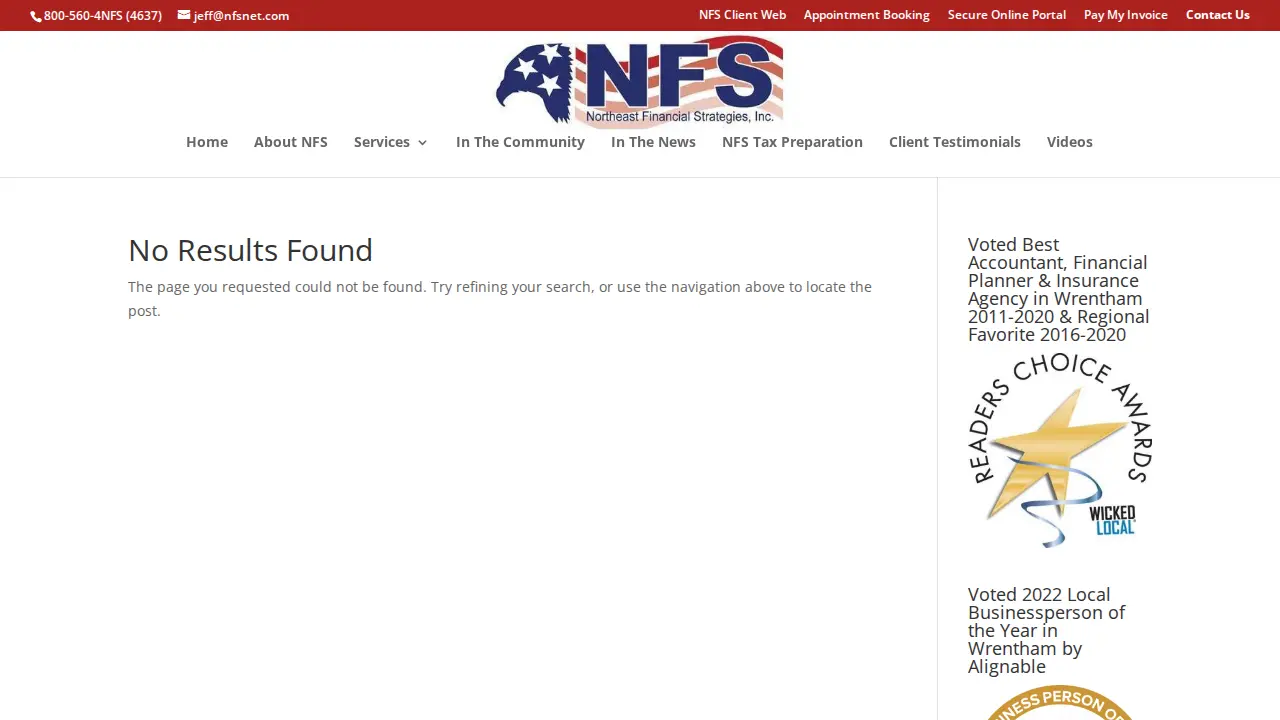 Northeast Financial Strategies, Inc. page
