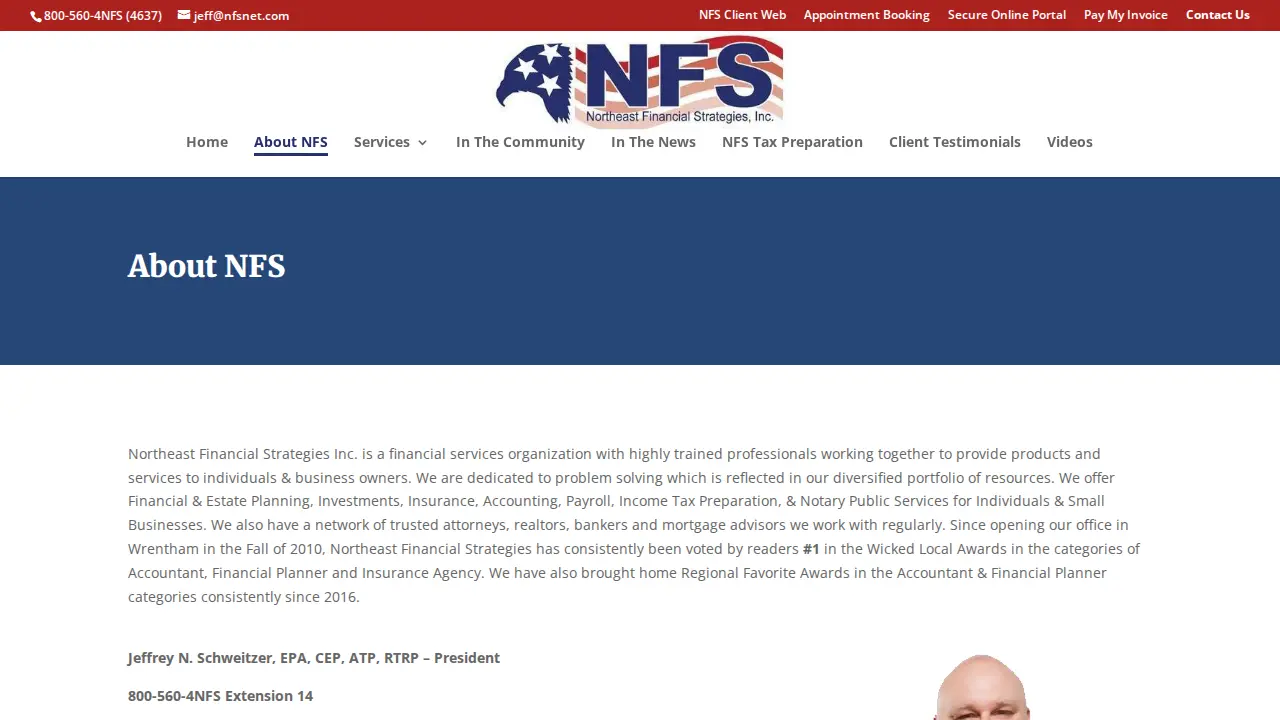 Northeast Financial Strategies, Inc. page