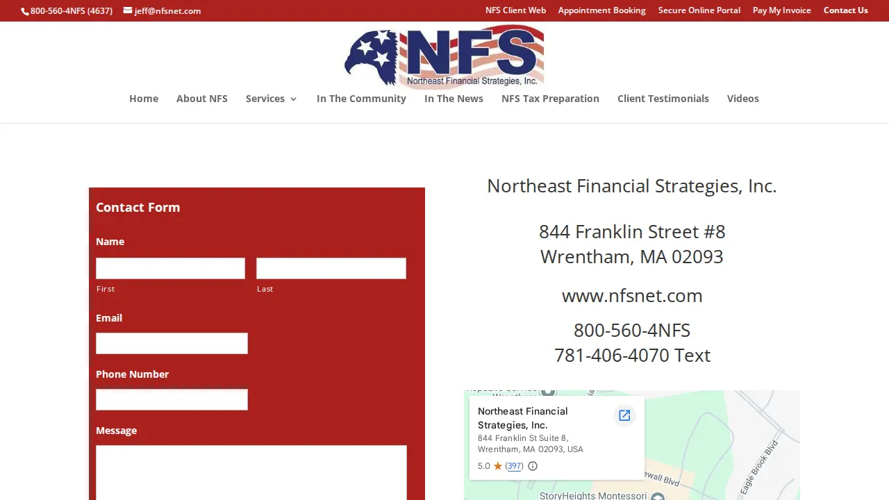 Northeast Financial Strategies, Inc. page