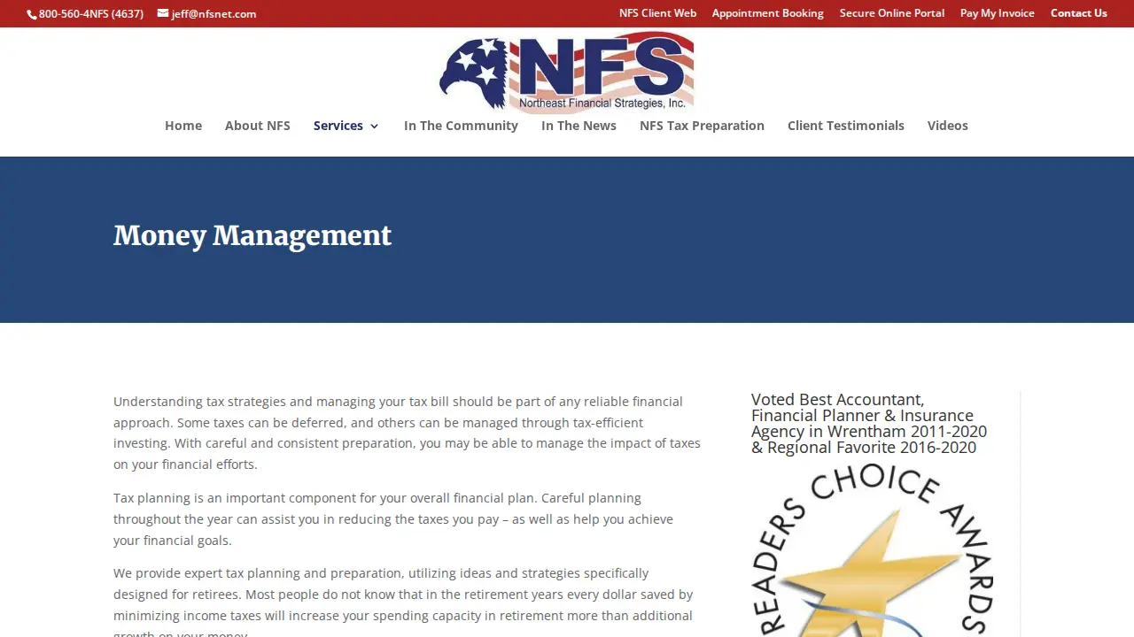 Northeast Financial Strategies, Inc. page