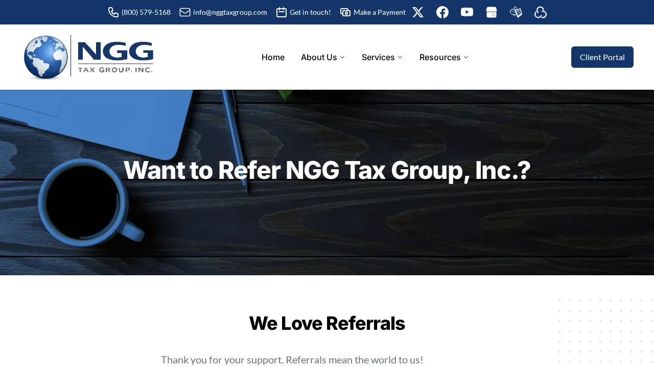 NGG Tax Group, Inc. page