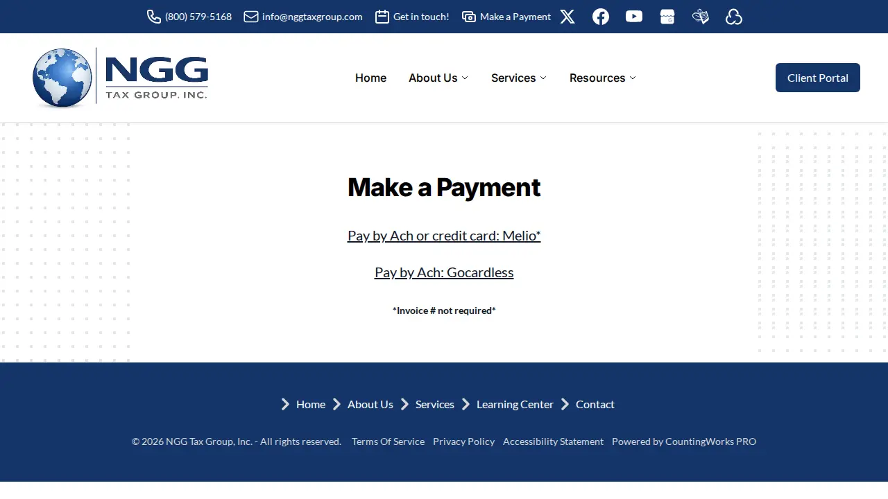 NGG Tax Group, Inc. page