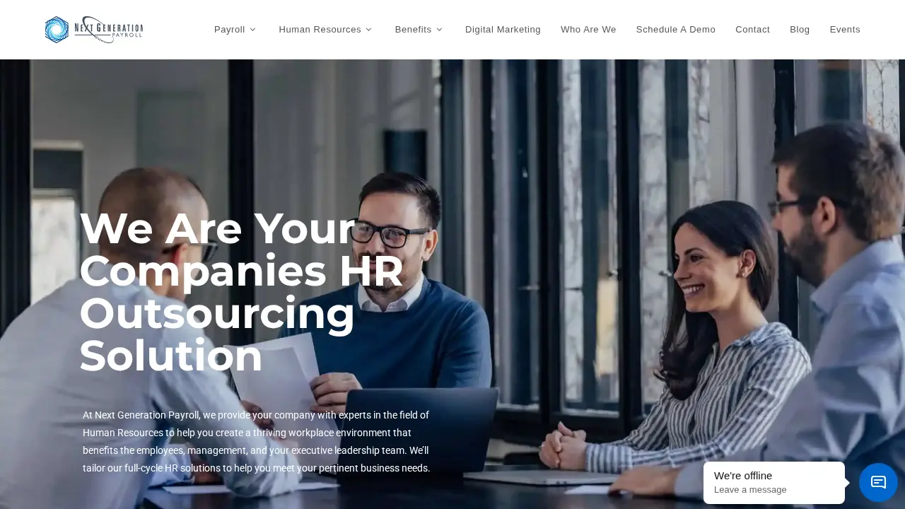 Next Generation Payroll page