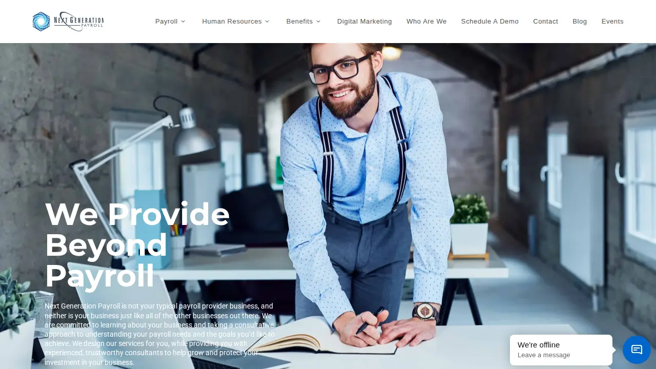 Next Generation Payroll page
