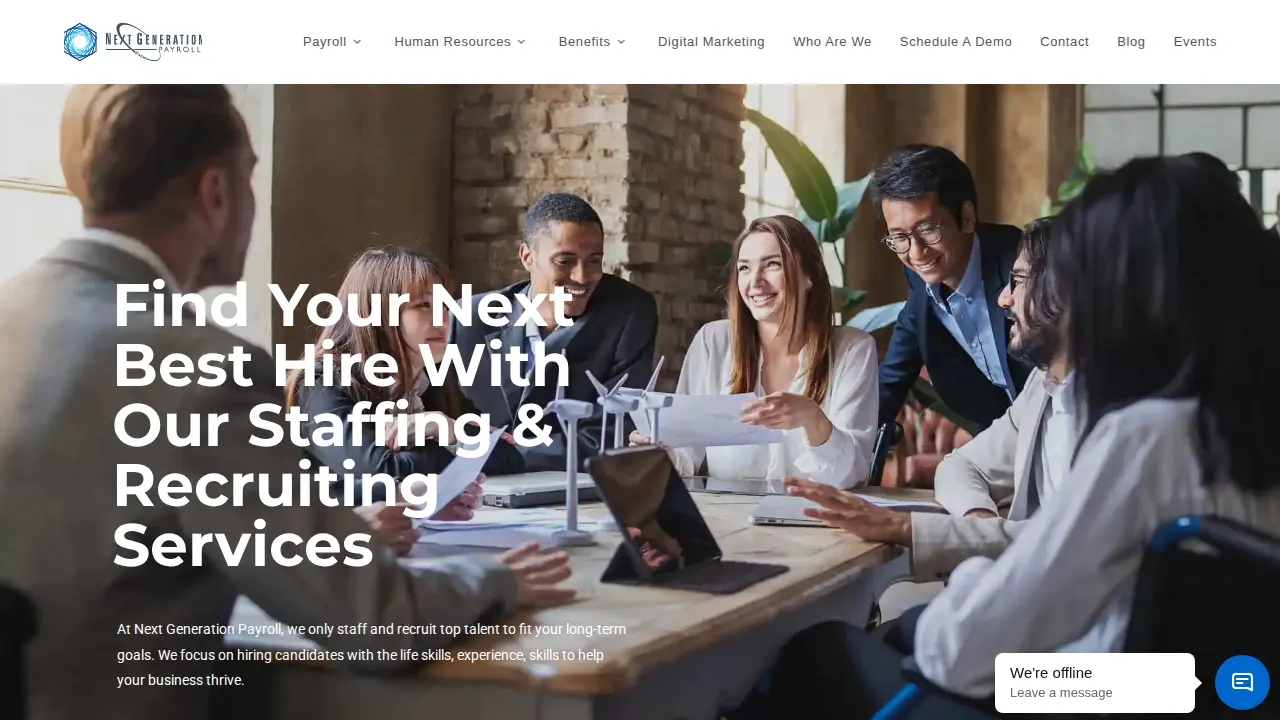 Next Generation Payroll page