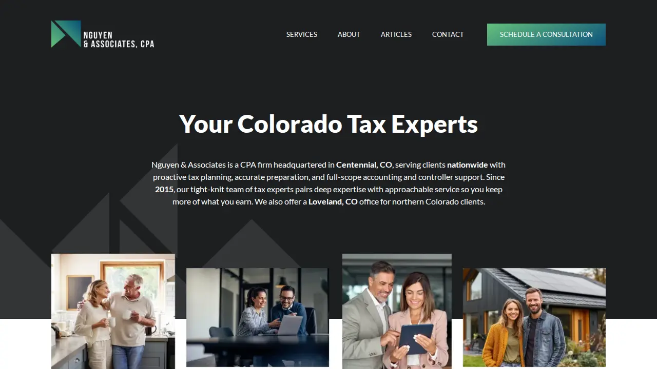 Nguyen & Associates, CPA - Cherry Creek page