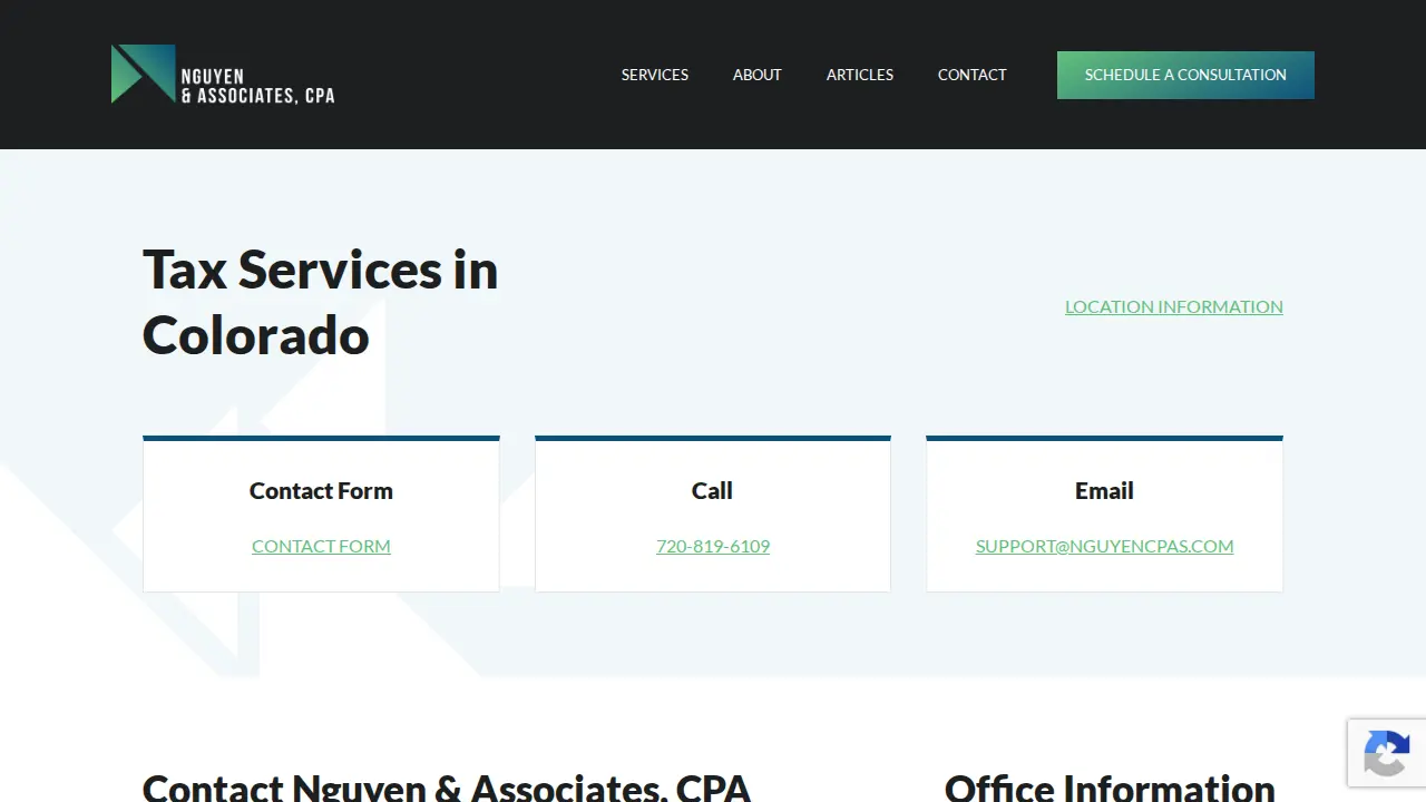 Nguyen & Associates, CPA - Cherry Creek page