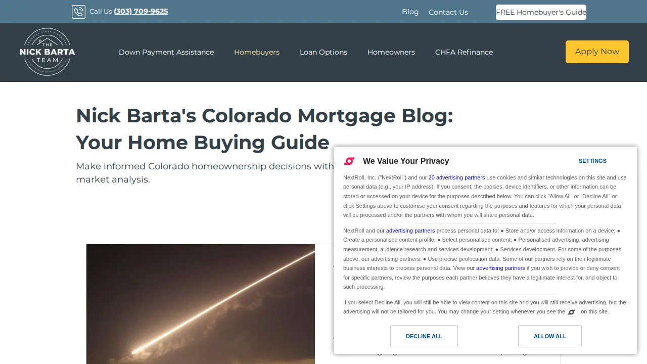 The Nick Barta Team at Security First Financial - Mortgage Lender page
