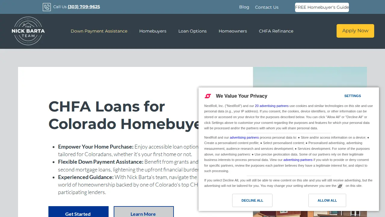 The Nick Barta Team at Security First Financial - Mortgage Lender page