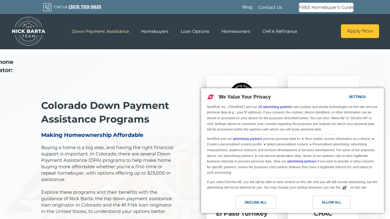The Nick Barta Team at Security First Financial - Mortgage Lender page