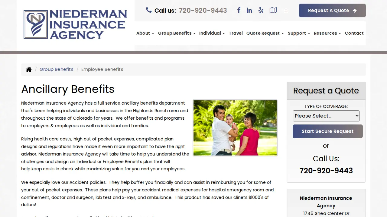 Niederman Insurance Agency page