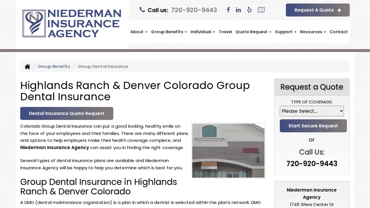 Niederman Insurance Agency page