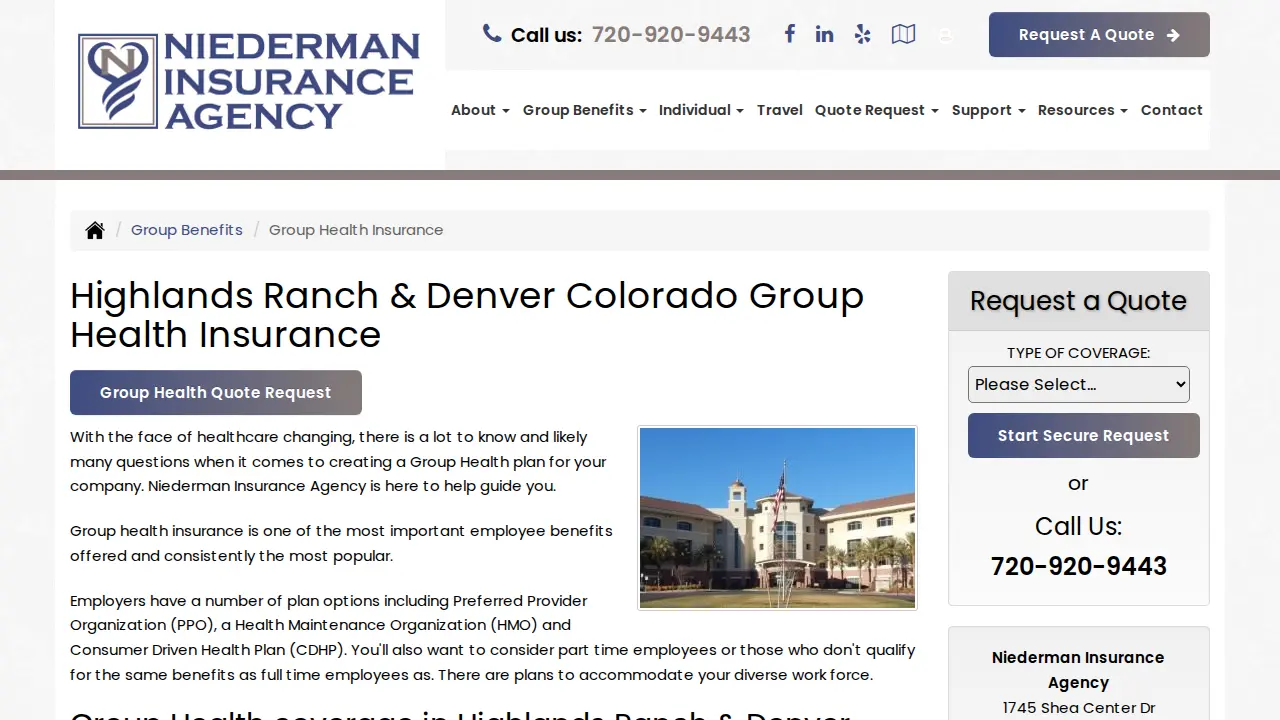 Niederman Insurance Agency page