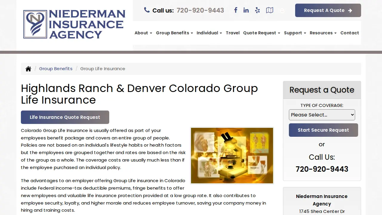 Niederman Insurance Agency page