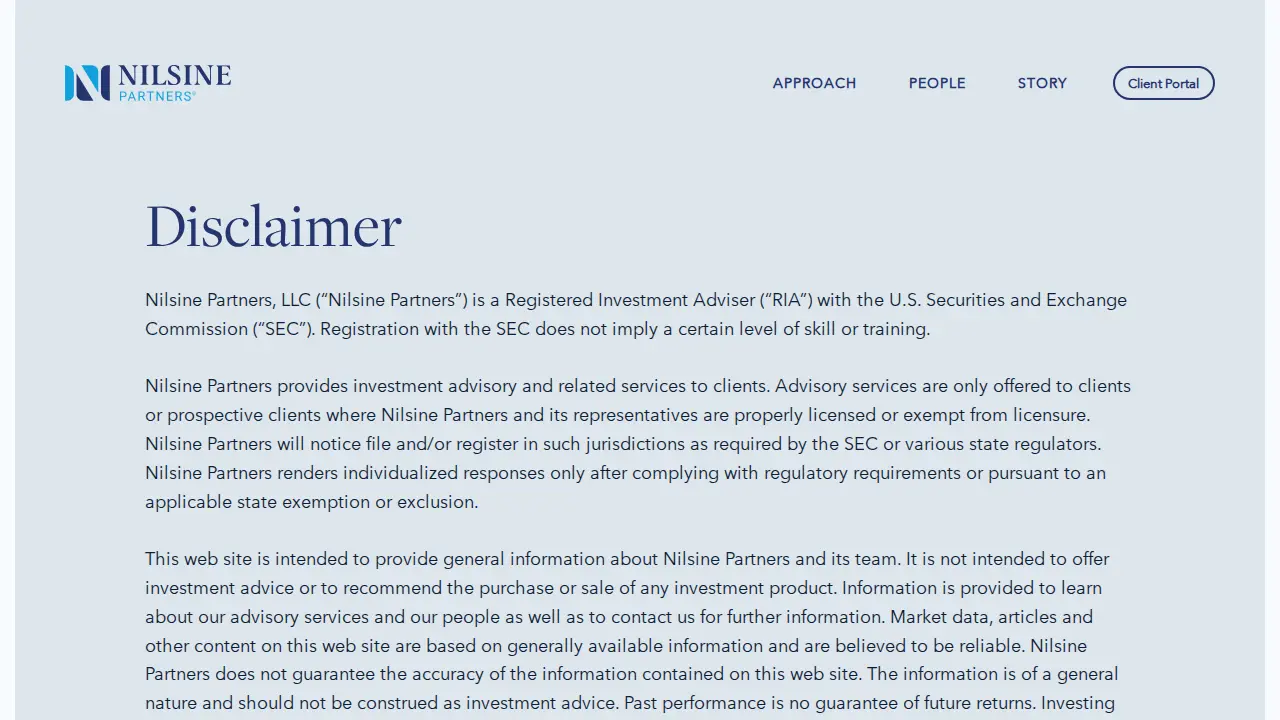 Nilsine Partners page