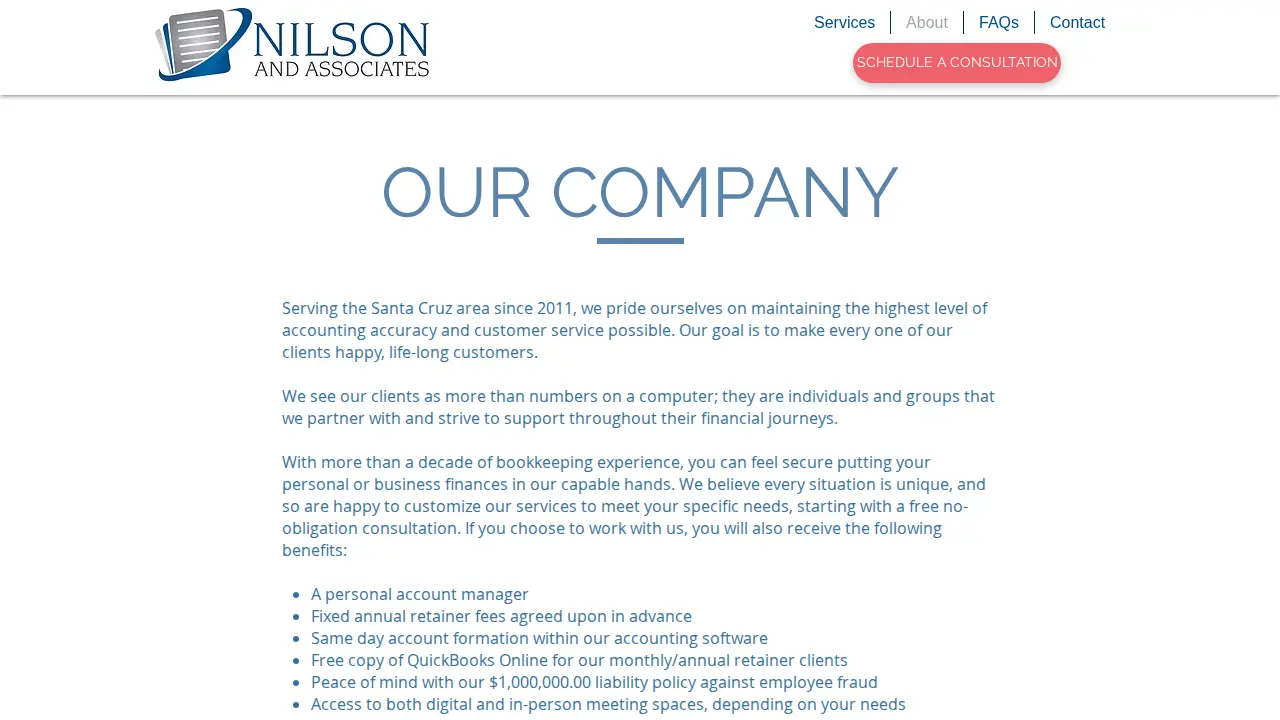 Nilson and Associates page