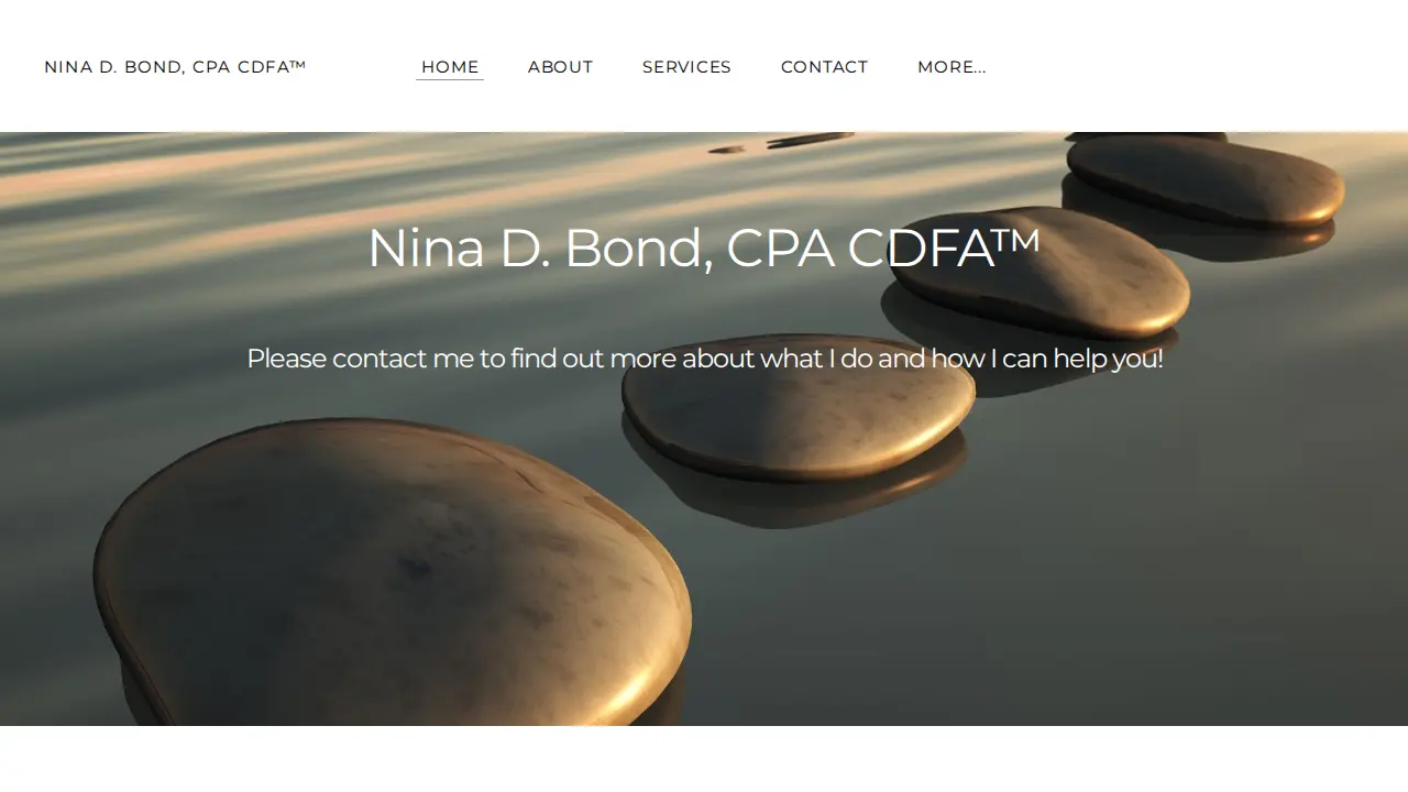 NINA BOND, CPA page