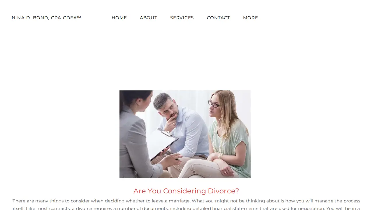 NINA BOND, CPA page