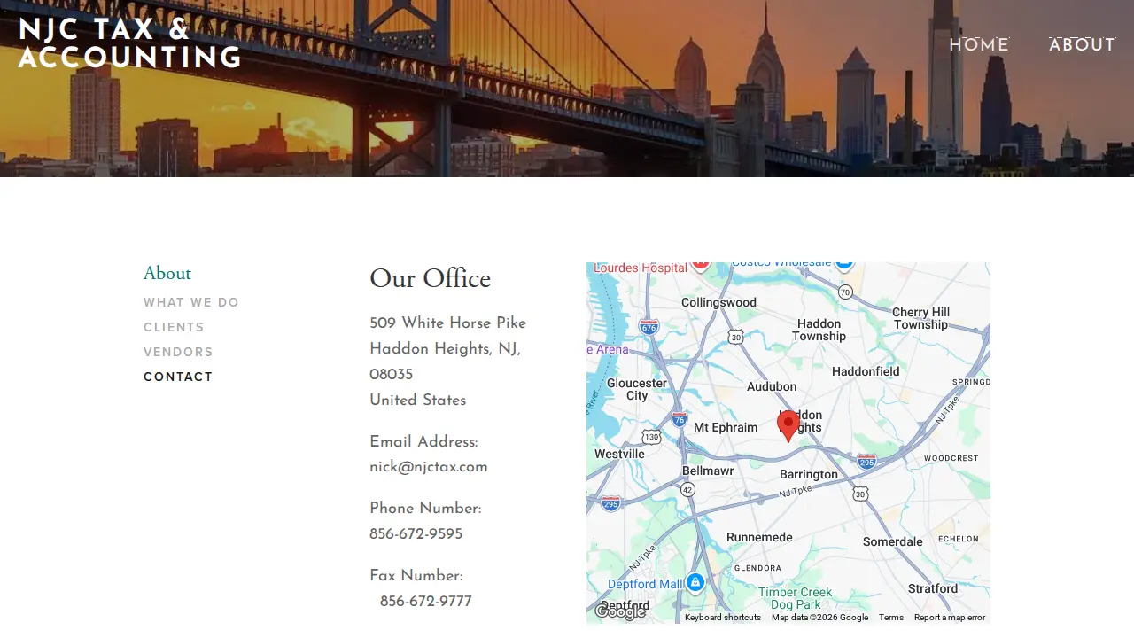 Nicholas J Cinquino Accounting page