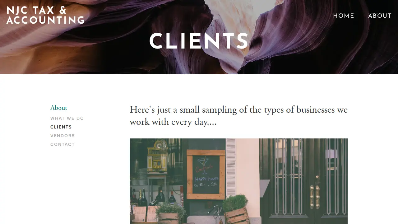 Nicholas J Cinquino Accounting page