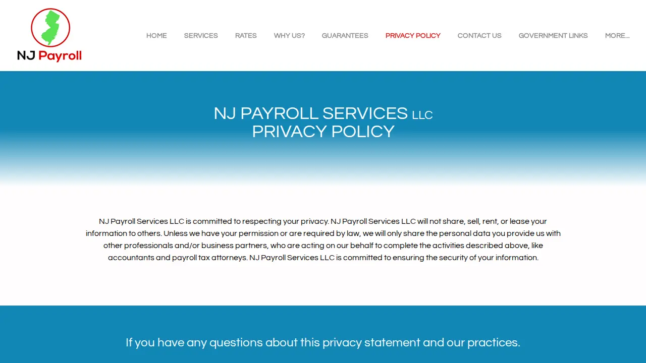 New Jersey Payroll Services LLC page