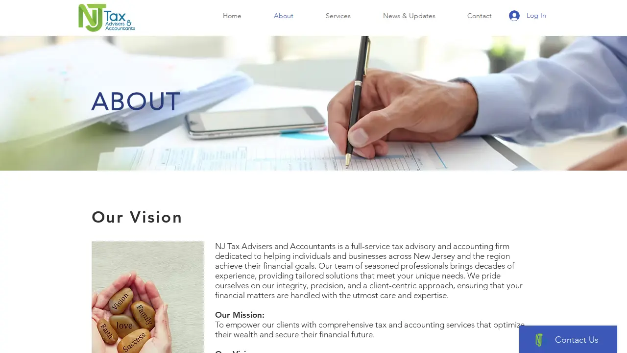 NJ Tax Advisers & Accountants LLP page