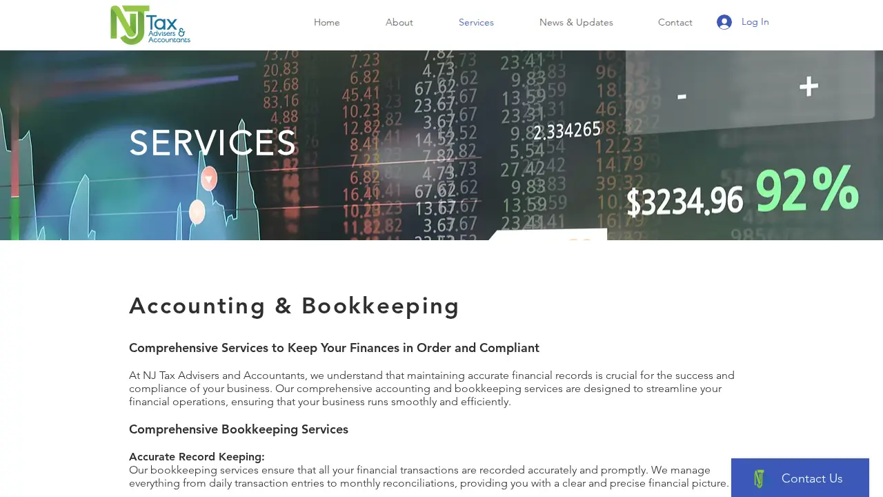 NJ Tax Advisers & Accountants LLP page