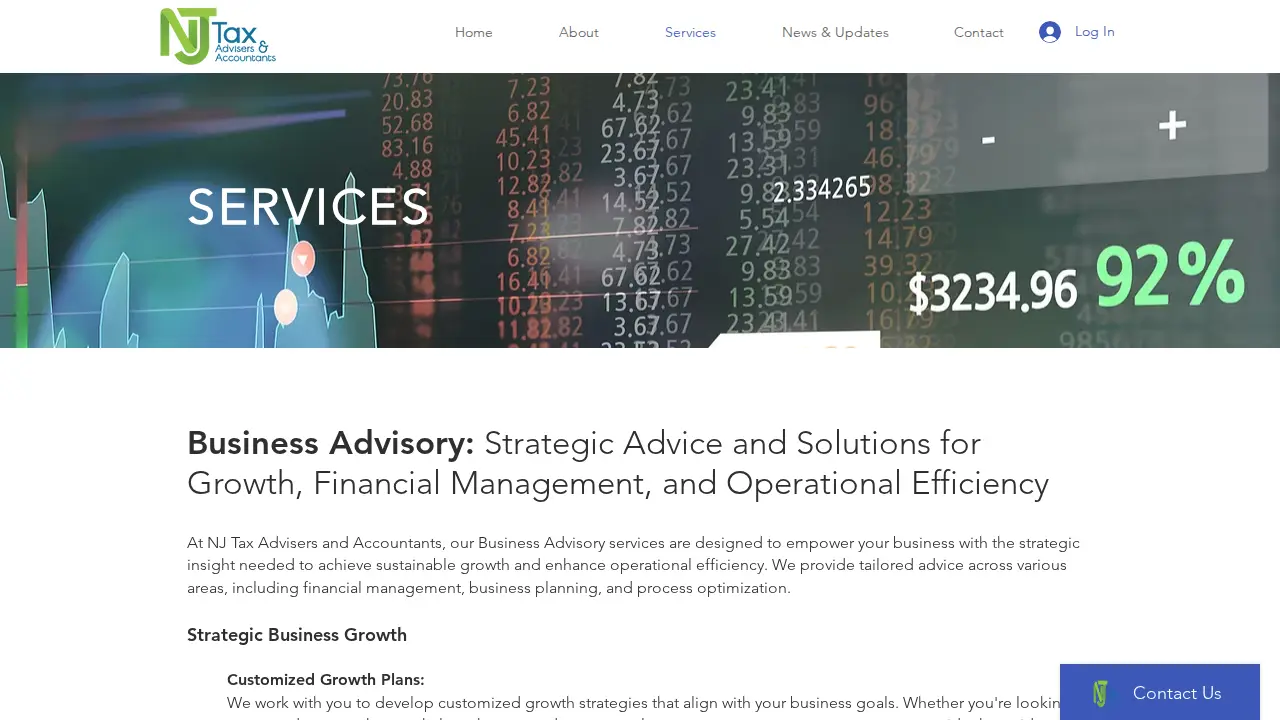 NJ Tax Advisers & Accountants LLP page