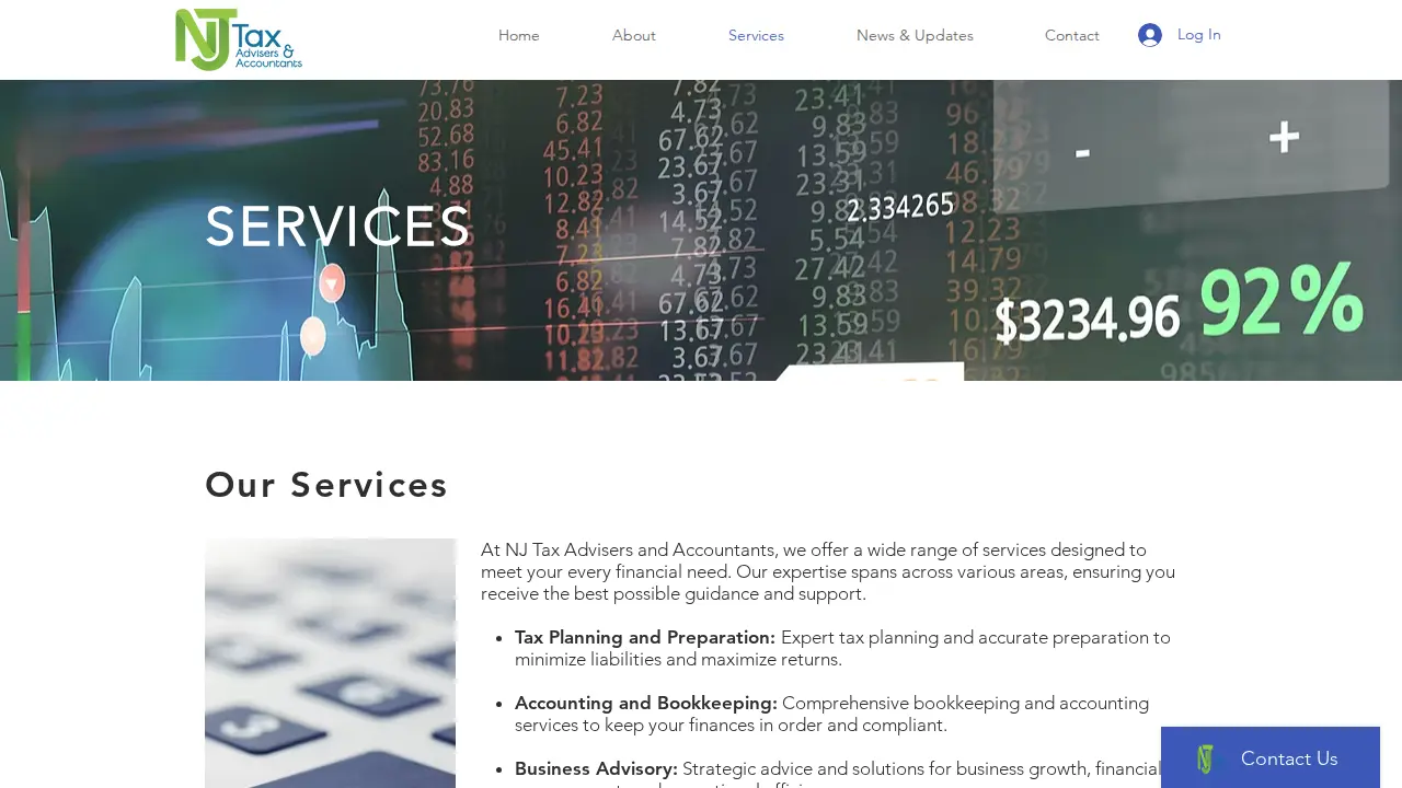 NJ Tax Advisers & Accountants LLP page
